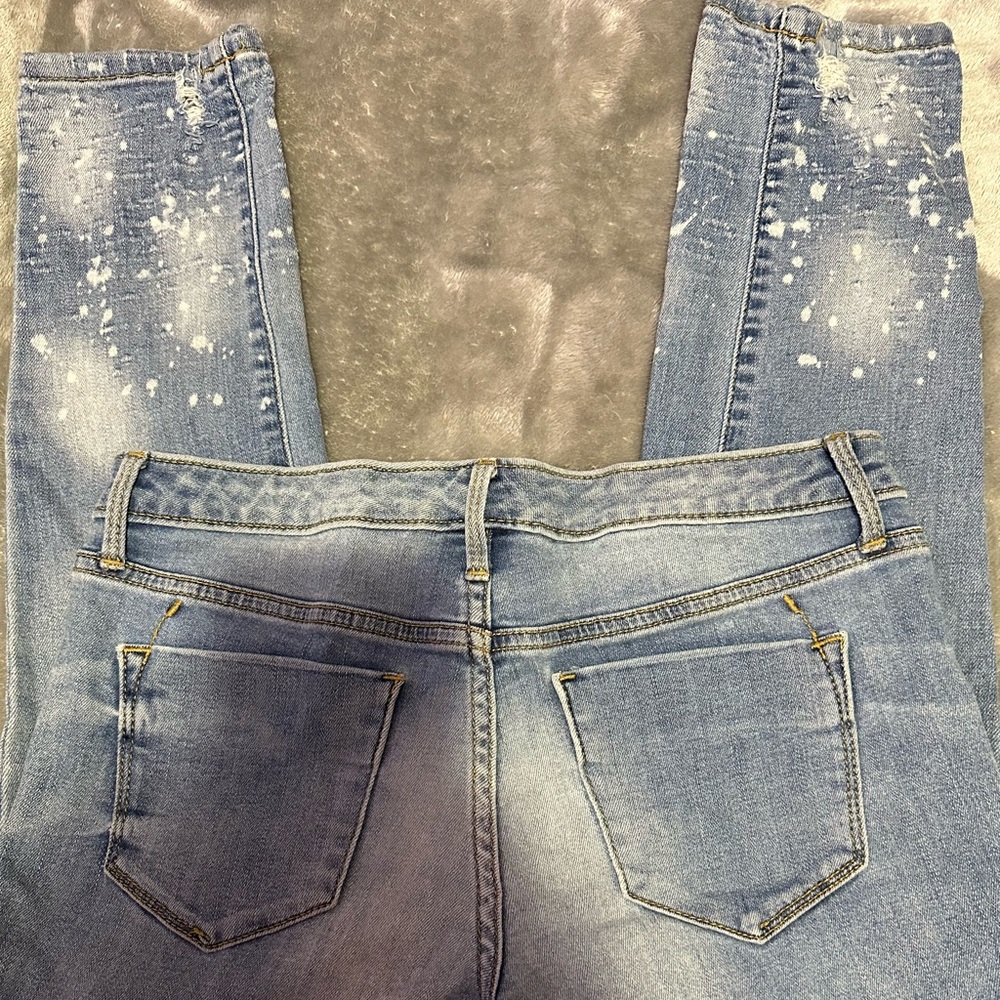 Mossimo Supply Co. Speckled Blue Denim Jeans
